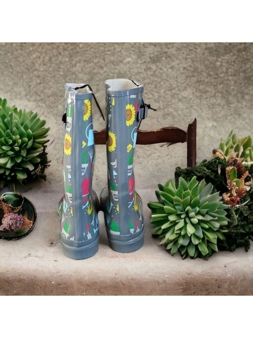 Sunflower Rain Boots Size 11 - Picture 2 of 5